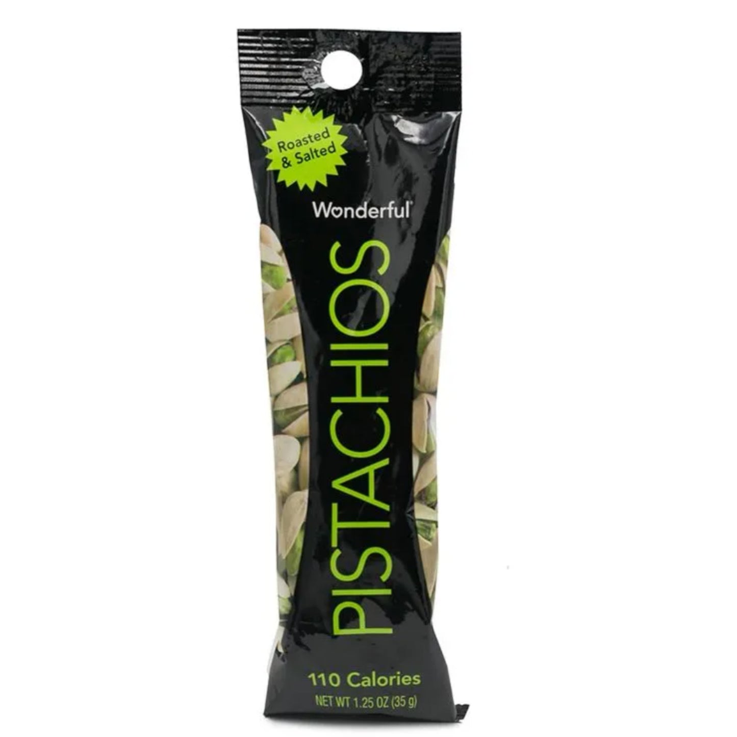 Front image of Wonderful Roasted & Salted Pistachios 1.25oz