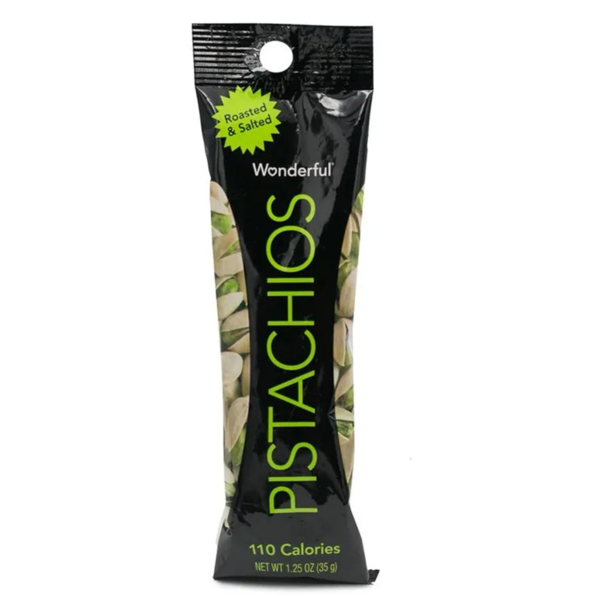 Front image of Wonderful Roasted & Salted Pistachios 1.25oz