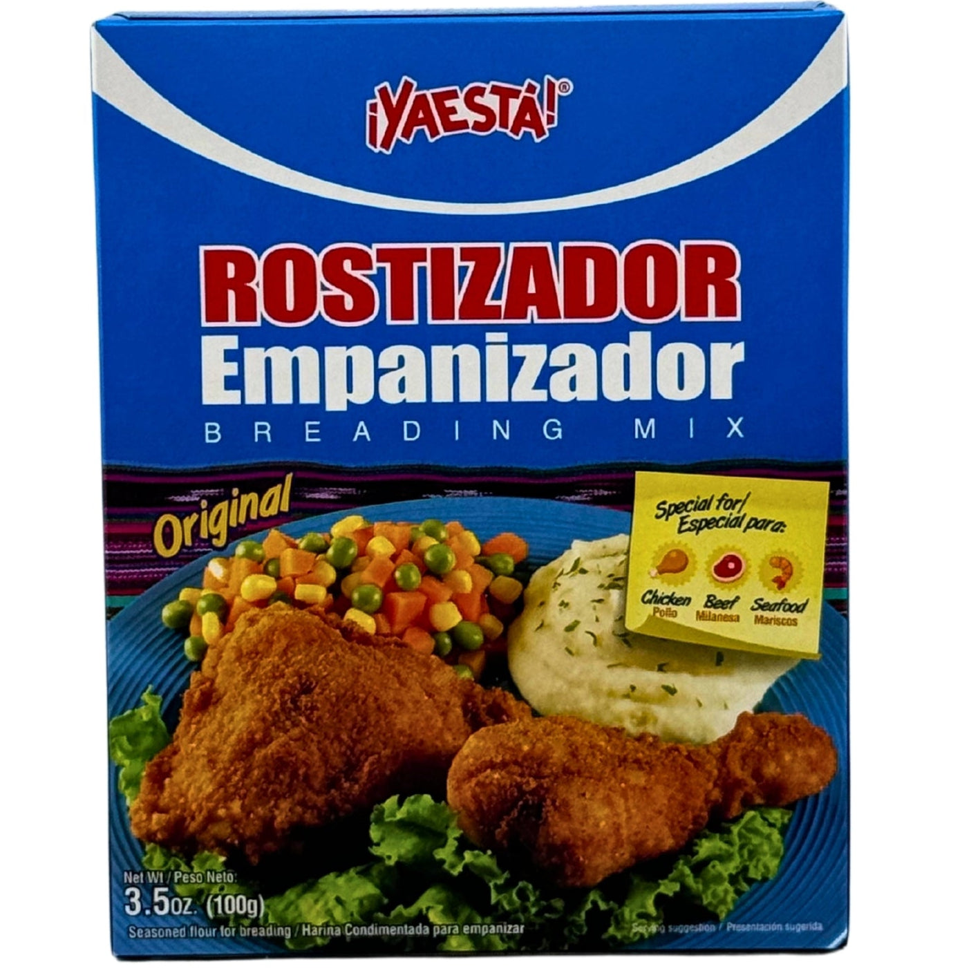 Front image of Yaesta Rostizador Empanizador Breading Mix 3.5oz